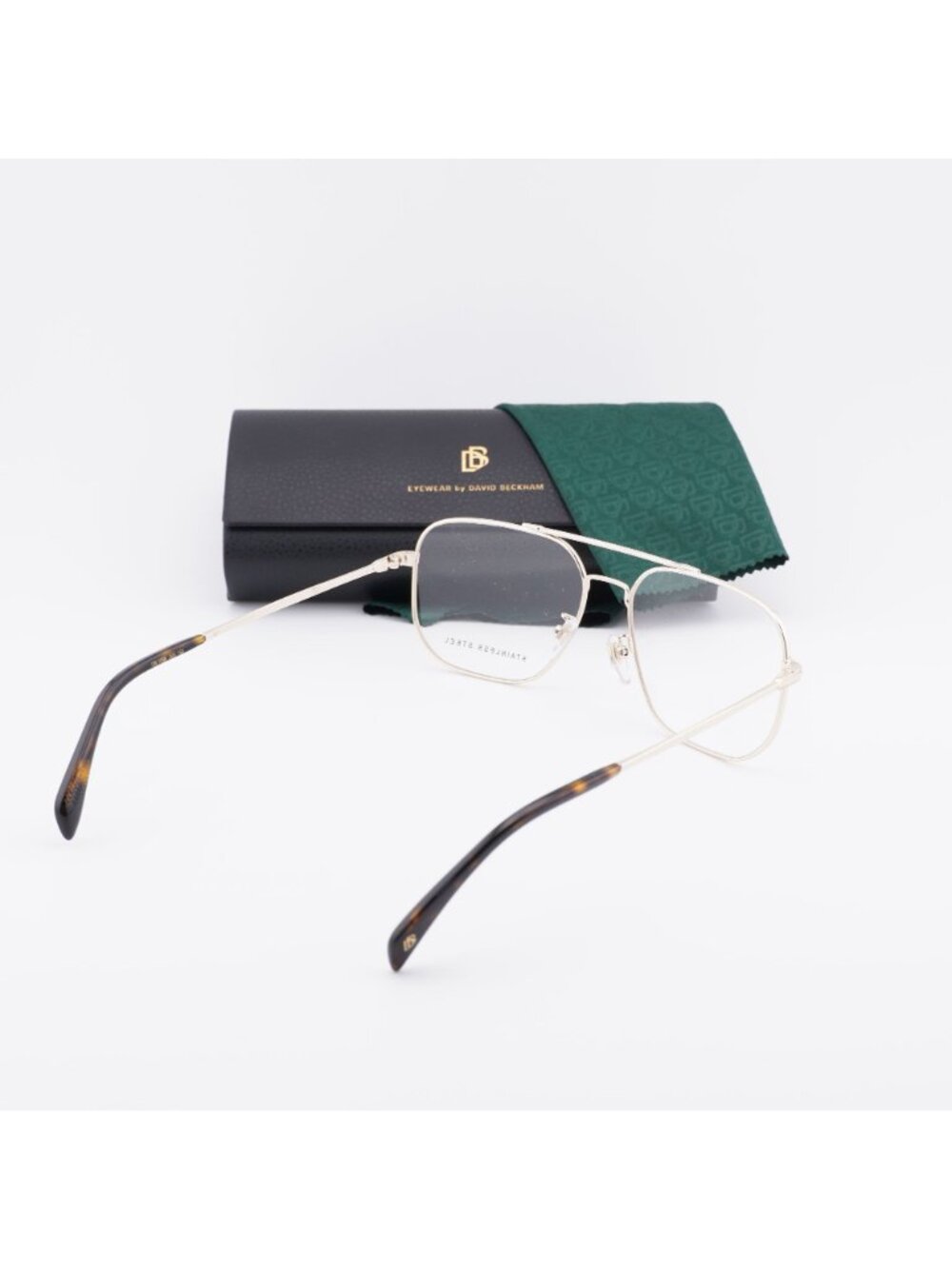 David Beckham DB 1096 0J5G 00 Aviator Eyeglasses 57mm - Gold - Picture 10 of 10